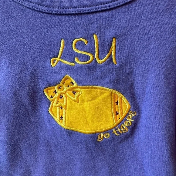 Toddler LSU top - purple and yellow, 18 months - Picture 2 of 4